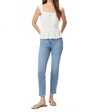 Paige Cindy Straight Leg Jeans In Golden Age In Blue