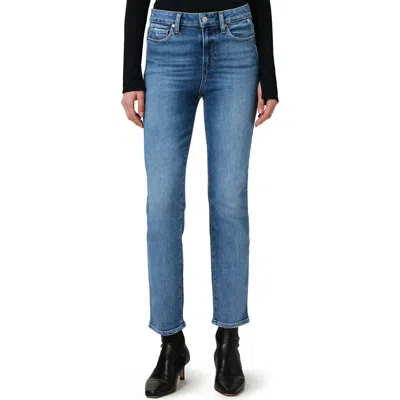 Paige Cindy Straight Leg Jeans In Olivin Distressed