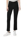 Paige Cindy Twisted Seam Slit Pant In Black Velvet In Black