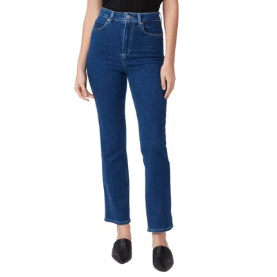 Paige Cindy Ultra High Rise Slim Straight Jean In California In Blue