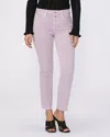 PAIGE CINDY WITH DOUBLE BUTTON JEAN IN VINTAGE ROSEY PINK
