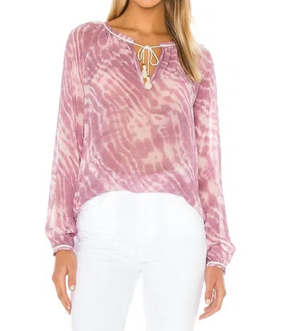 Paige Clarissa Blouse In Lilac Sachet In Multi