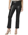 Paige Claudine Black High Rise Sleek Ankle Flare Jean In Black