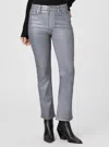 Paige Claudine Metallic Kick-flare Jeans In Multi