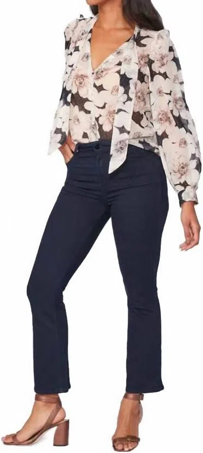 Paige Claudine High Rise Ankle Flare Jeans In Denali In Multi