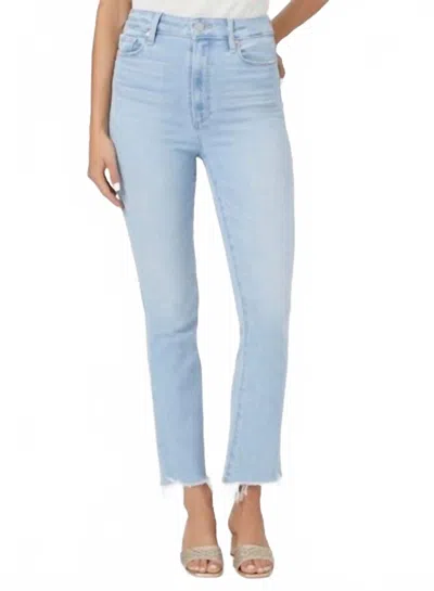 Paige Claudine High Rise Ankle Flare Jeans In Martini In Blue