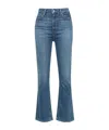 Paige Colette High-rise Flared Cropped Jeans In Blue