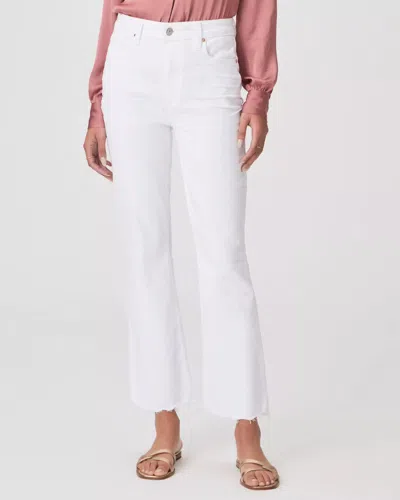 Paige Claudine Jeans In Lived In Crisp White Surfside