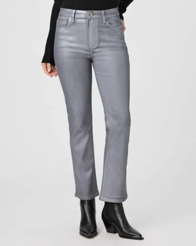 Paige Claudine Jeans In Silver Shimmer In Multi