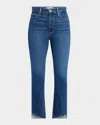Paige Claudine Kick-flare Jeans With Angled Hem In Vignette
