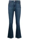Paige Claudine Raw Cut-hem Jeans In Blue