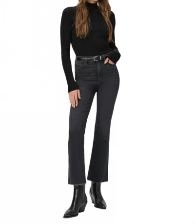 Paige Claudine Raw Hem In Black Lotus