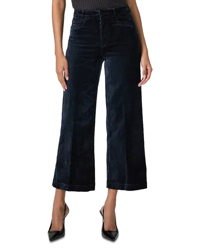 Paige Clean Front Anessa High Rise Ankle Jeans In Deep Navy In Blue