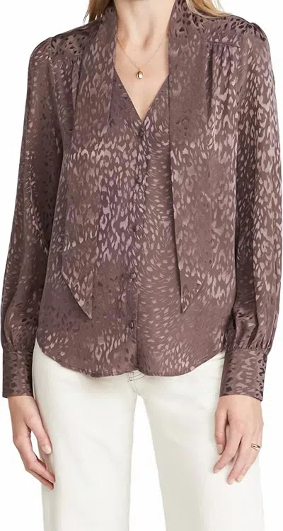 Paige Cleobelle Blouse In Truffle In Brown