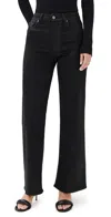 Paige Coated Anessa Jeans Black Fog Luxe Coating In Black