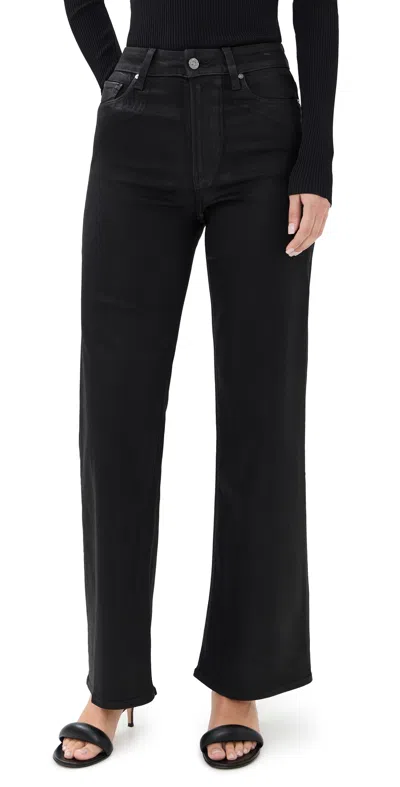 Paige Coated Anessa Jeans Black Fog Luxe Coating