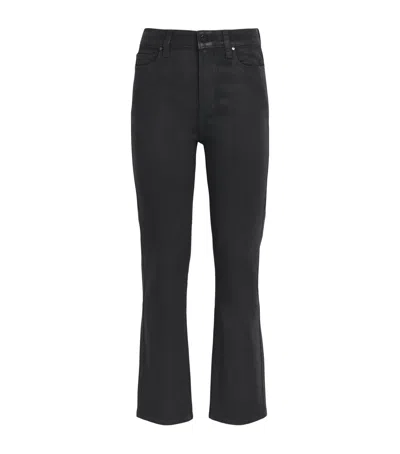 Paige Coated Cindy Mum Jeans In Black