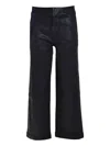 Paige Nellie High Rise Cropped Wide Leg Jeans In Bf Luxcoat
