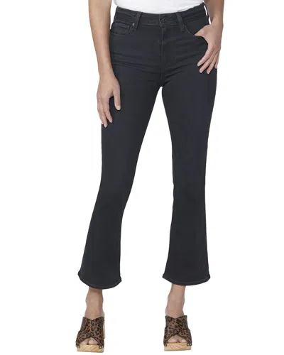 Paige Colette Black Caviar Crop Flare Jean