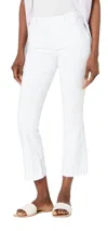 Paige Colette Crop Flare Denim In Crisp White In White
