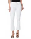 Paige Colette Crop Flare Denim In Crisp White In White