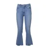 Paige Colette Crop Flare Jeans In Blue
