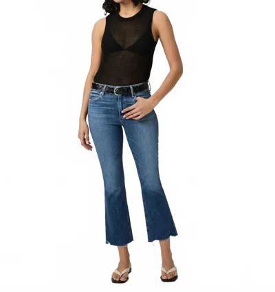 Paige Colette Cropped Flare Jeans In Novelist In Blue