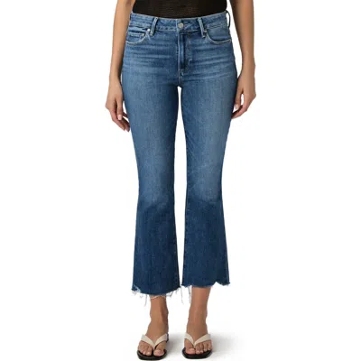 Paige Colette Raw Hem High Waist Crop Flare Jeans