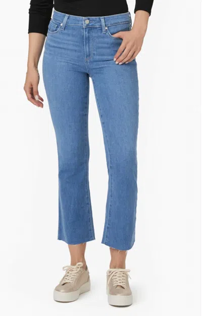 Paige Collette Crop Flare Leg Jeans In Alternative In Blue