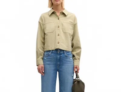 Paige Connor Shacket In Vintage Pale Olive In Multi