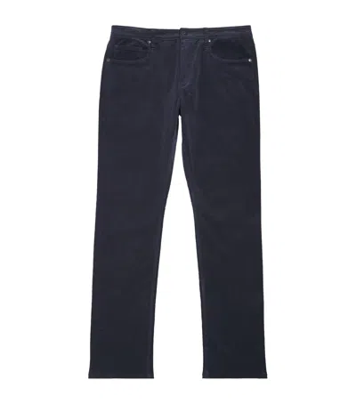 Paige Corduroy Federal Slim-straight Jeans In Blue