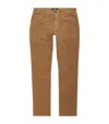 Paige Corduroy Federal Slim-straight Jeans In Brown