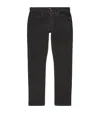 Paige Corduroy Federal Slim-straight Jeans In Black