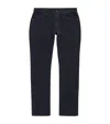 Paige Corduroy Federal Slim-straight Jeans In Black
