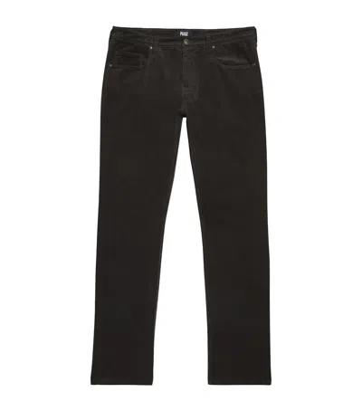 Paige Corduroy Federal Slim-straight Jeans In Green