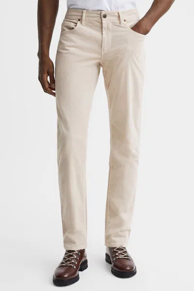 Paige Corduroy Jeans In Ivory Cream