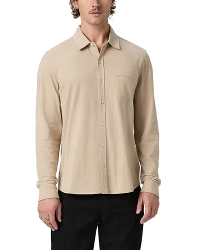 Paige Cosgrove Long Sleeve Button Front Shirt In Brown