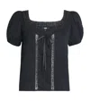 Paige Cotton Anzio Top In Black