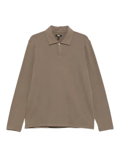 Paige Cotton Blend Polo Shirt In Green