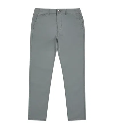 Paige Cotton Danford Straight Chinos In Gray