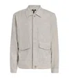 Paige Cotton-linen Jerico Jacket In Gray