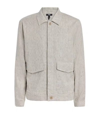 Paige Cotton-linen Jerico Jacket In Beige
