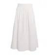 Paige Cotton Ojai Midi Skirt In White