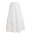 Paige Cotton Rivoli Maxi Skirt In White