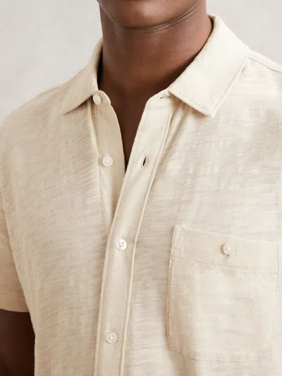Paige Cotton Short-sleeve Jersey Shirt In White