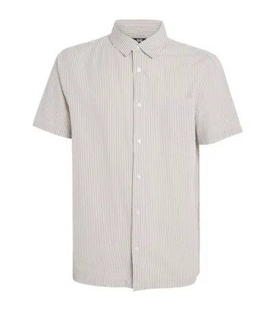 Paige Cotton Striped Desoto Shirt In Neutral