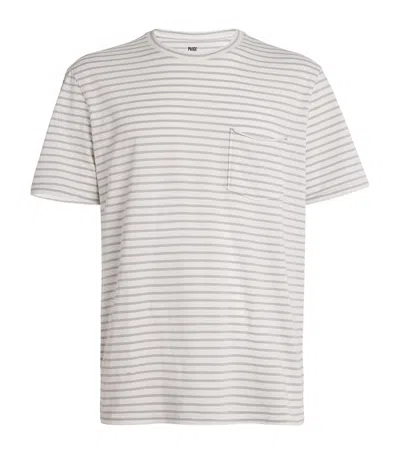 Paige Cotton Striped T-shirt In White