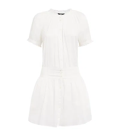 Paige Cotton Voile Nisha Mini Dress In White