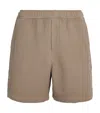 Paige Cotton Waffle-knit Chalmers Shorts In Green