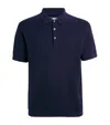 Paige Cotton-wool-silk-cashmere Kiko Polo Shirt In Navy